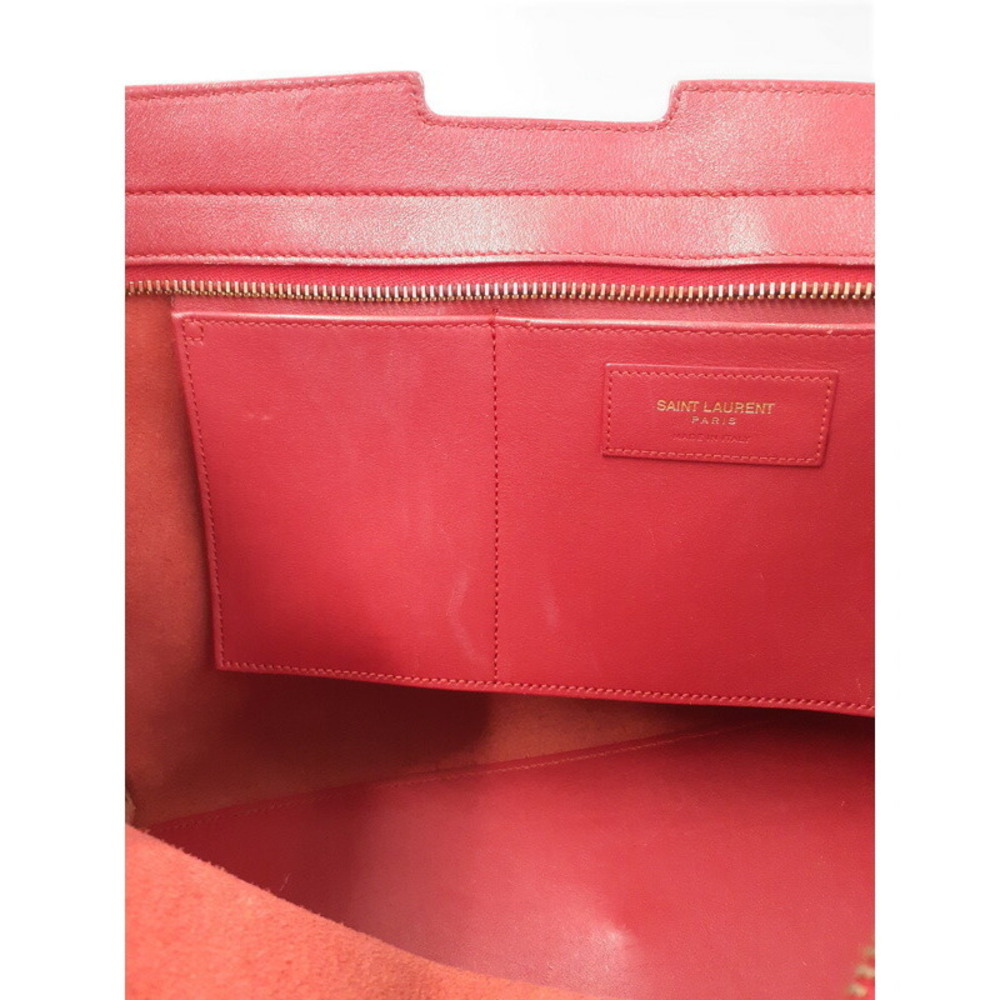 SAINT LAURENT PARIS Monogram Cabas 2way Leather HandBag - Picture 8 of 9